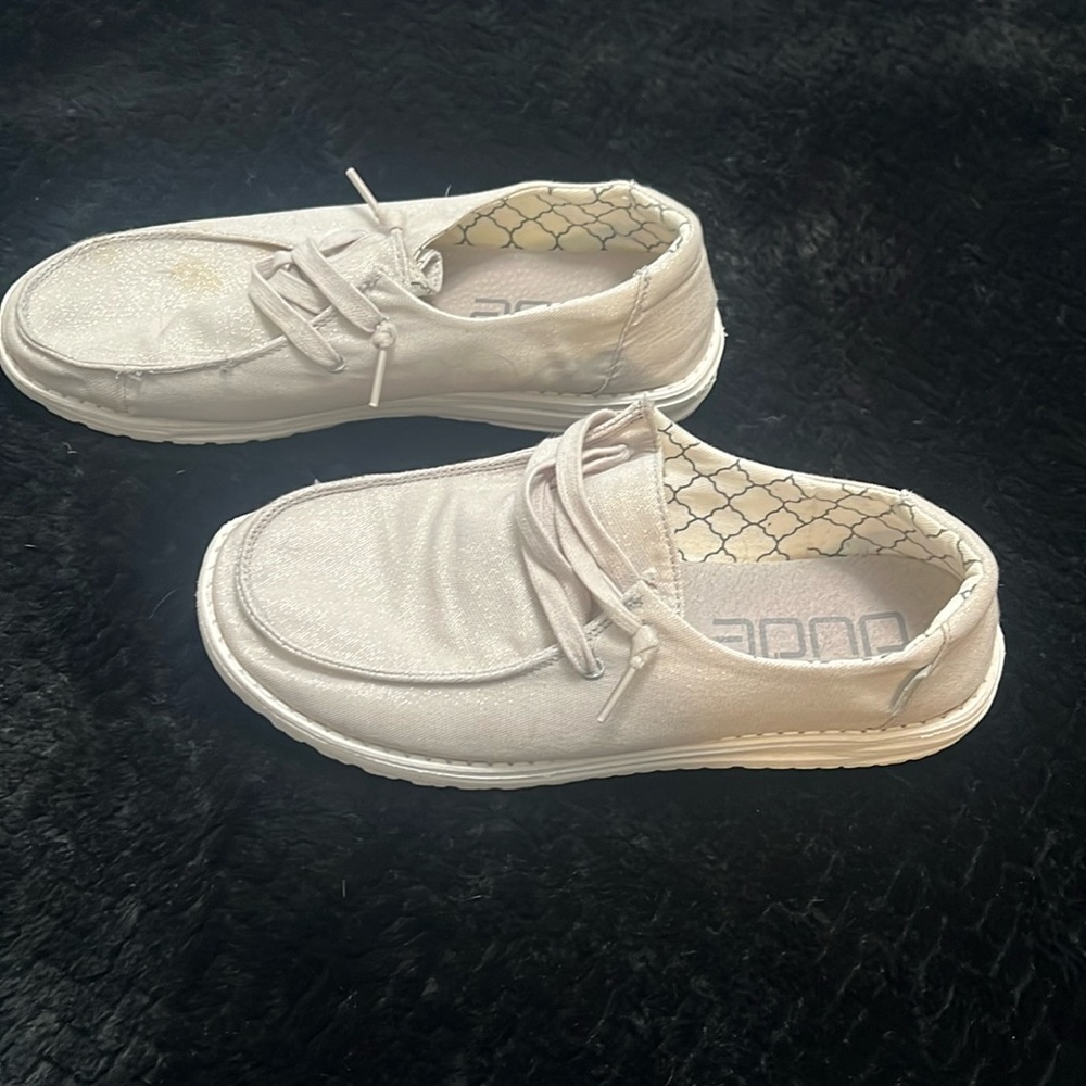 Hey dude sparkling pearl shoes